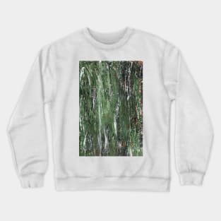 Moss and lichen on fencepost I/III Crewneck Sweatshirt